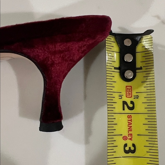 SALE EmmasHope RubyVelvet&Gold Embroidered Mule 37 - Picture 5 of 6